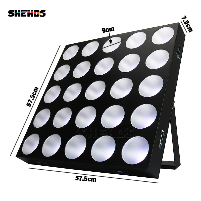 SHEHDS LED 25x30W RGBW Blinder Éclairage de Scène Éclairage de Performance Concert Théâtre Mariage
