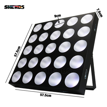 SHEHDS LED 25x30W RGBW Blinder Éclairage de Scène Éclairage de Performance Concert Théâtre Mariage