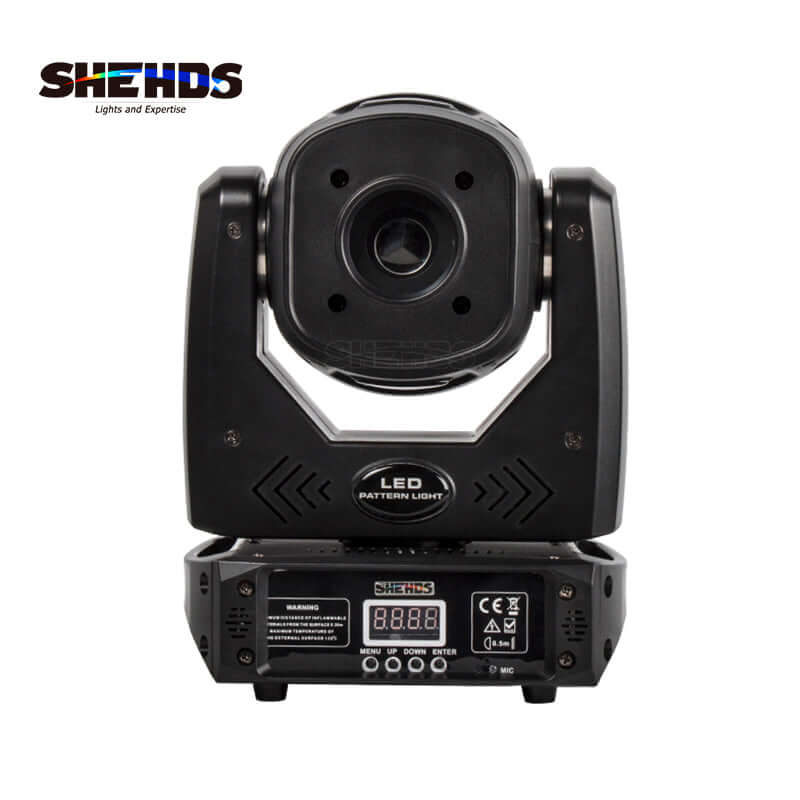 SHEHDS Projecteur LED  80W Lyres avec 3 prismes et gobo Équipement DJ Performance Club
