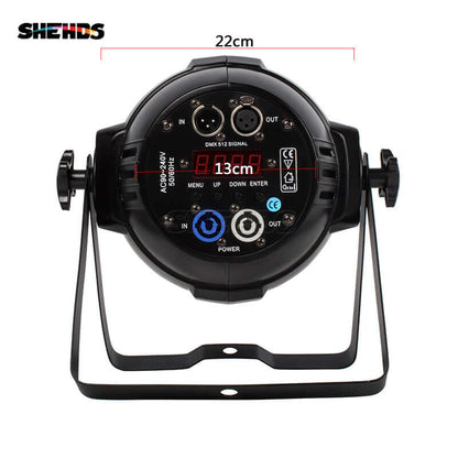 SHEHDS LED Par COB 200W RGBWA+UV 6IN1 Éclairage de scène Blinder Éclairage de Performance