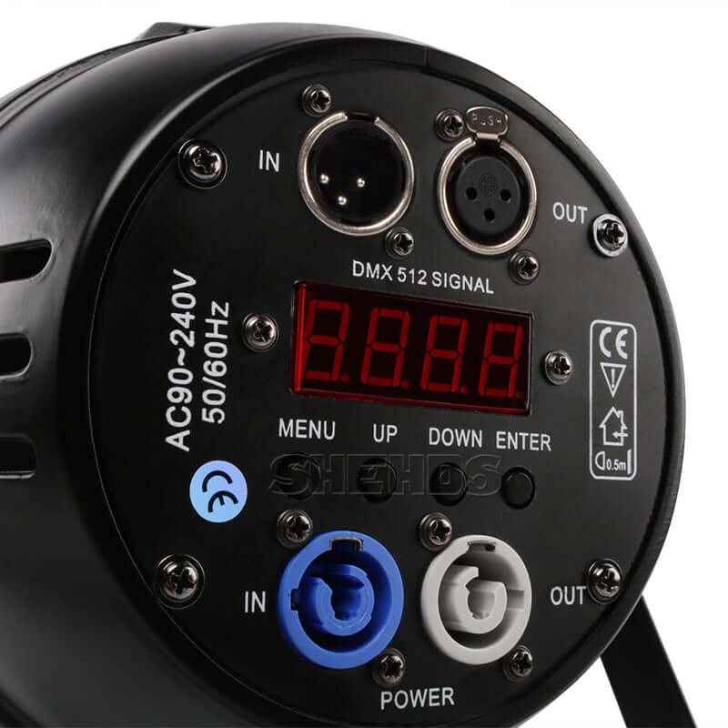 SHEHDS LED Par COB 200W RGBWA+UV 6IN1 Éclairage de scène Blinder Éclairage de Performance