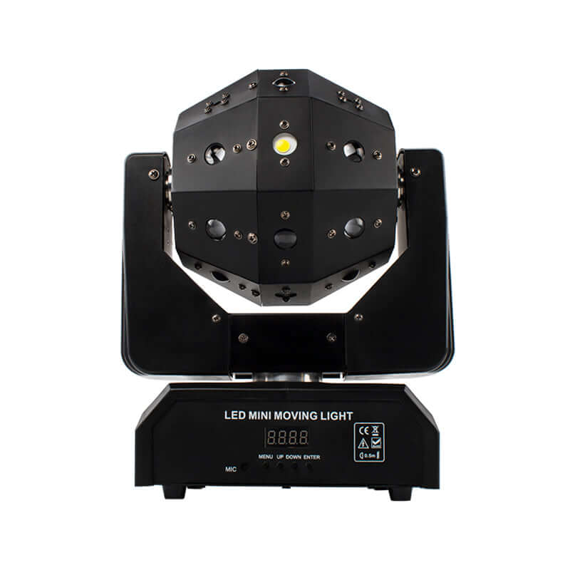 SHEHDS Lyres 16X3W LED Football 3in1(Beam&Laser&Strobe) Éclairage de Scène Éclairage Laser Rouge et vert