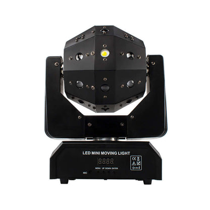 SHEHDS Lyres 16X3W LED Football 3in1(Beam&Laser&Strobe) Éclairage de Scène Éclairage Laser Rouge et vert