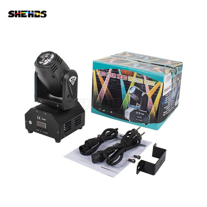 SHEHDS Lyres Mini LED Spot&Beam 10W Éclairage de Scène Éclairage de Performance DJ Théâtre