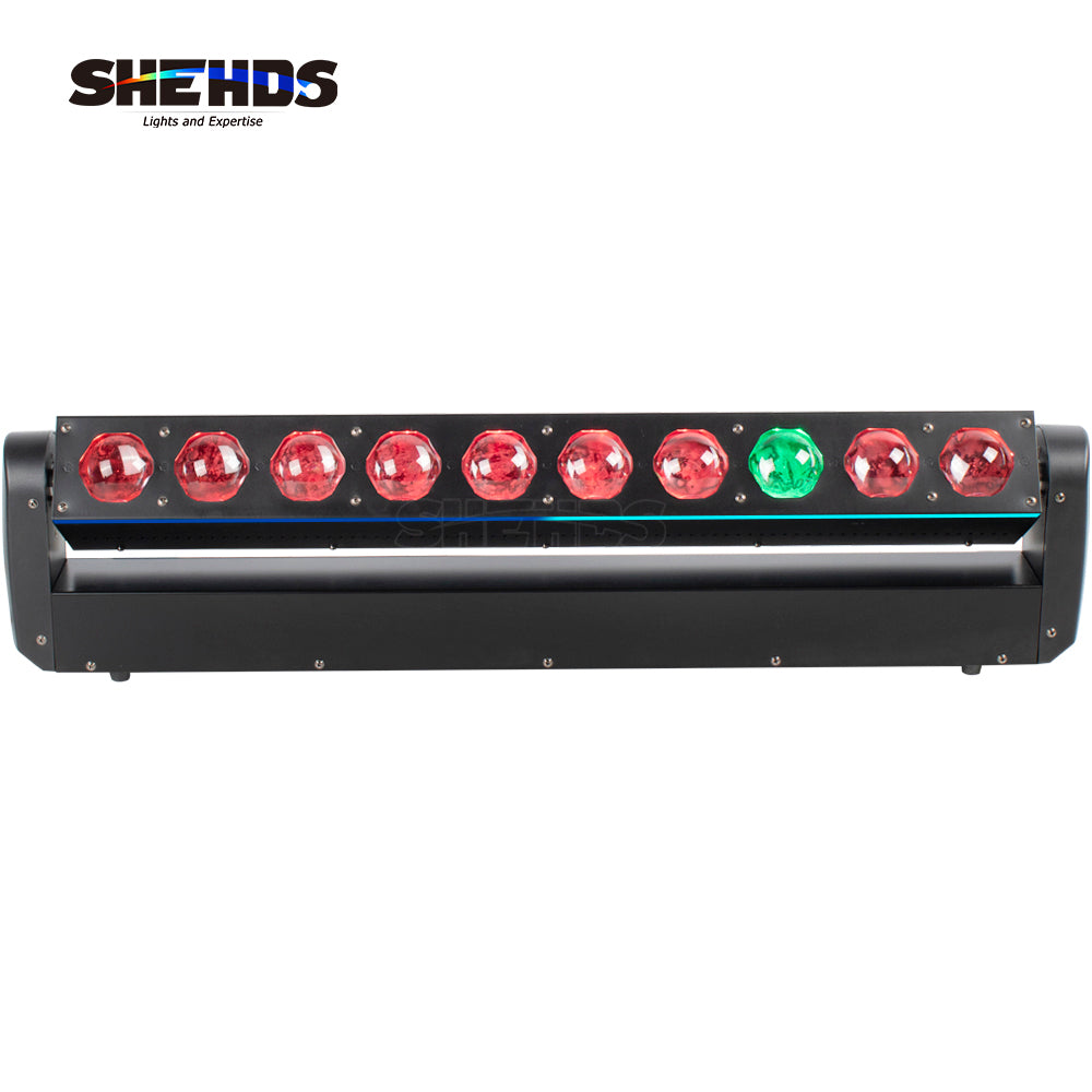 SHEHDS LED Lyres 10x40W RGBW 4in1 Beam Wall Wash Éclairage de Scène Équipement à effets Performance DJ