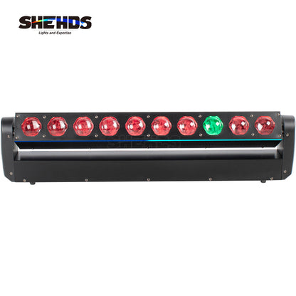 SHEHDS LED Lyres 10x40W RGBW 4in1 Beam Wall Wash Éclairage de Scène Équipement à effets Performance DJ
