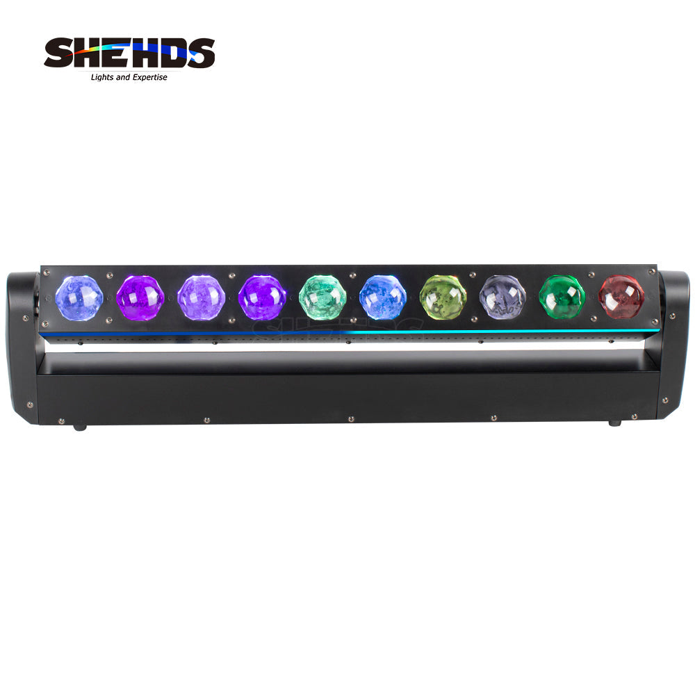 SHEHDS LED Lyres 10x40W RGBW 4in1 Beam Wall Wash Éclairage de Scène Équipement à effets Performance DJ