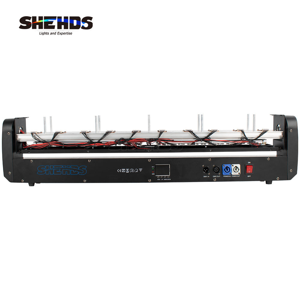 SHEHDS LED Lyres 10x40W RGBW 4in1 Beam Wall Wash Éclairage de Scène Équipement à effets Performance DJ