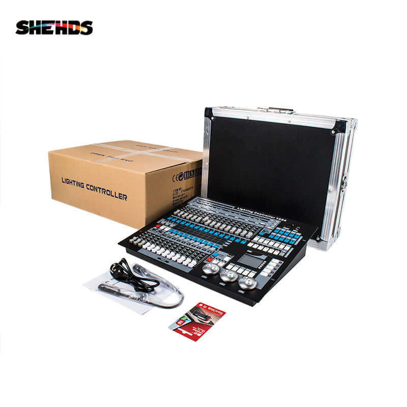 SHEHDS Console d'éclairage DMX 1024 équipement de contrôle des lumières de scène