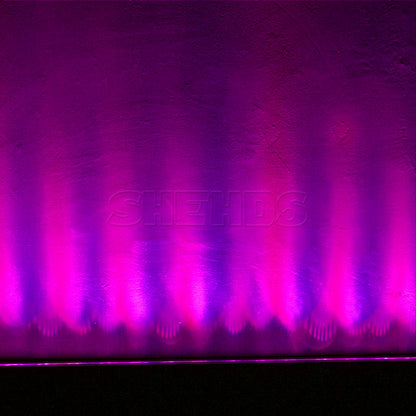 SHEHDS Étanchéité IP65 18x12W RGBW 4in1 LED Wall Wash Éclairage de Scène Éclairage de Performance DJ