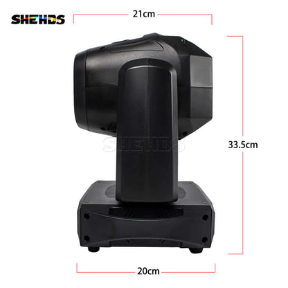 SHEHDS Lyres 6 Prisme LED Mettre en lumière 100W Gobo avec écran LCD Éclairage à effets de scene Performance DJ