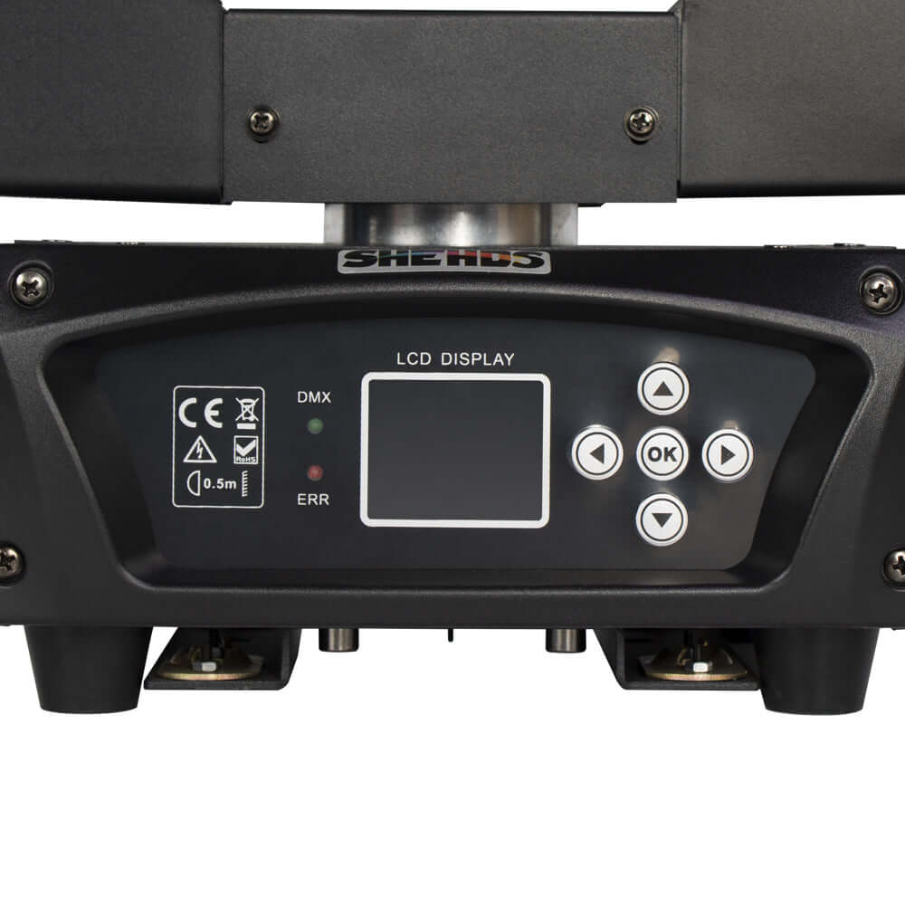 SHEHDS LED Lyres 19x15W RGBW Wash&Zoom Éclairage de Performance Théâtre Concert