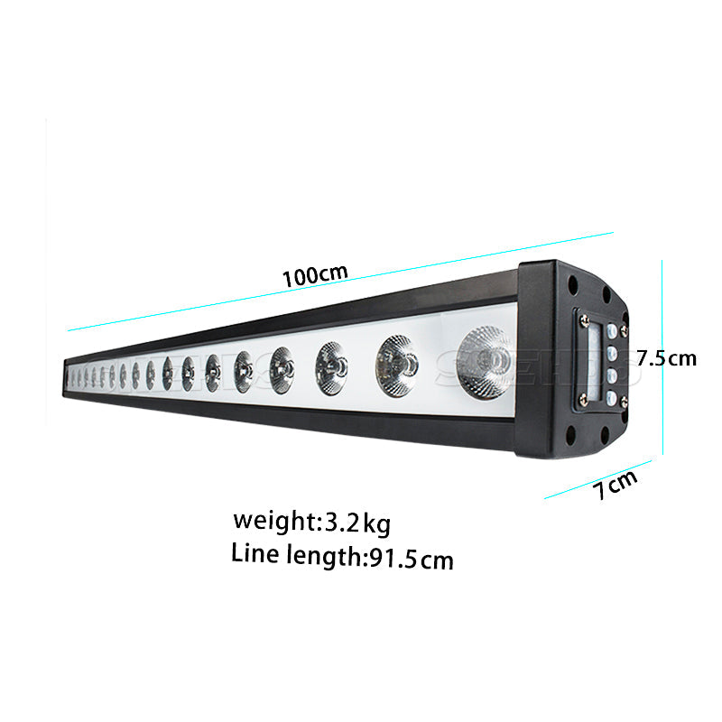 SHEHDS Étanchéité IP65 18x12W RGBW 4in1 LED Wall Wash Éclairage de Scène Éclairage de Performance DJ