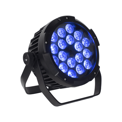 SHEHDS Projecteur LED Par 18x18 W 6in1 RGBWA+UV étanche IP65 Éclairage de Scène pour extérieur DJ Club Mariage