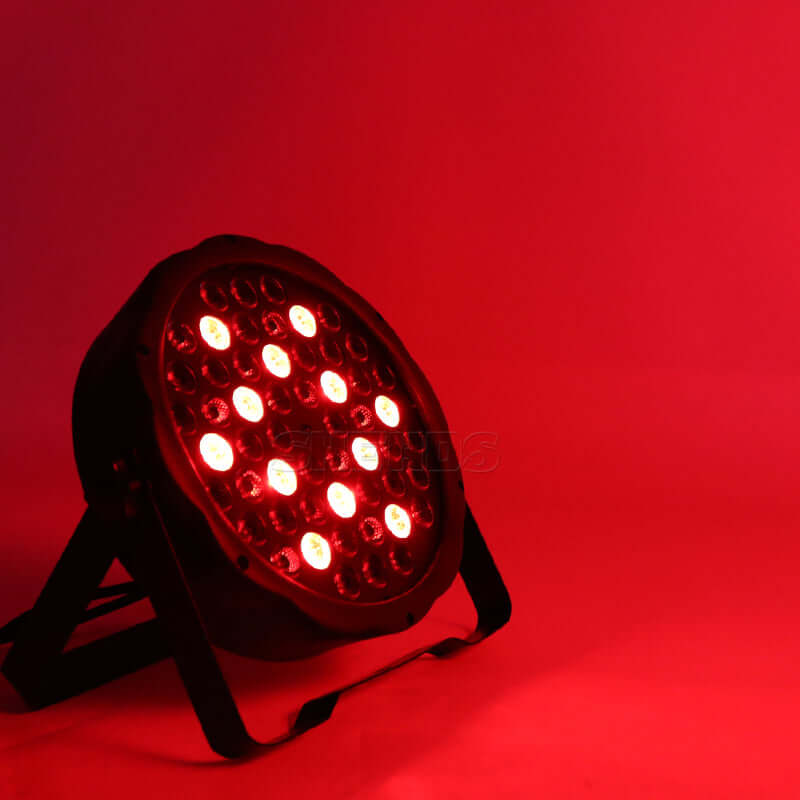 SHEHDS Par LED 54x3W RGBW LED Flat Par DMX512 Color Mixing Wash Light Stage Uplighting