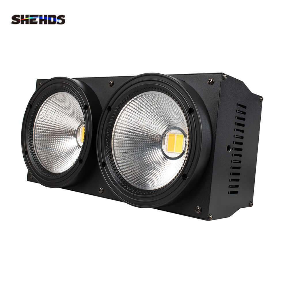 SHEHDS 2eyes 200W LED COB Blinder éclairage blanc froid et blanc chaud DJ Performance Théâtre