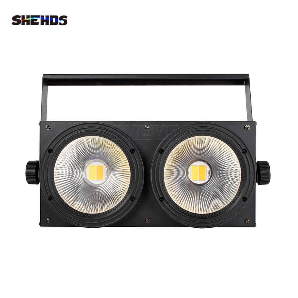 SHEHDS 2eyes 200W LED COB Blinder éclairage blanc froid et blanc chaud DJ Performance Théâtre