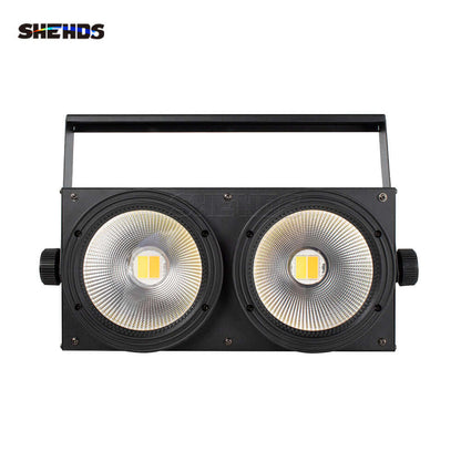 SHEHDS 2eyes 200W LED COB Blinder éclairage blanc froid et blanc chaud DJ Performance Théâtre