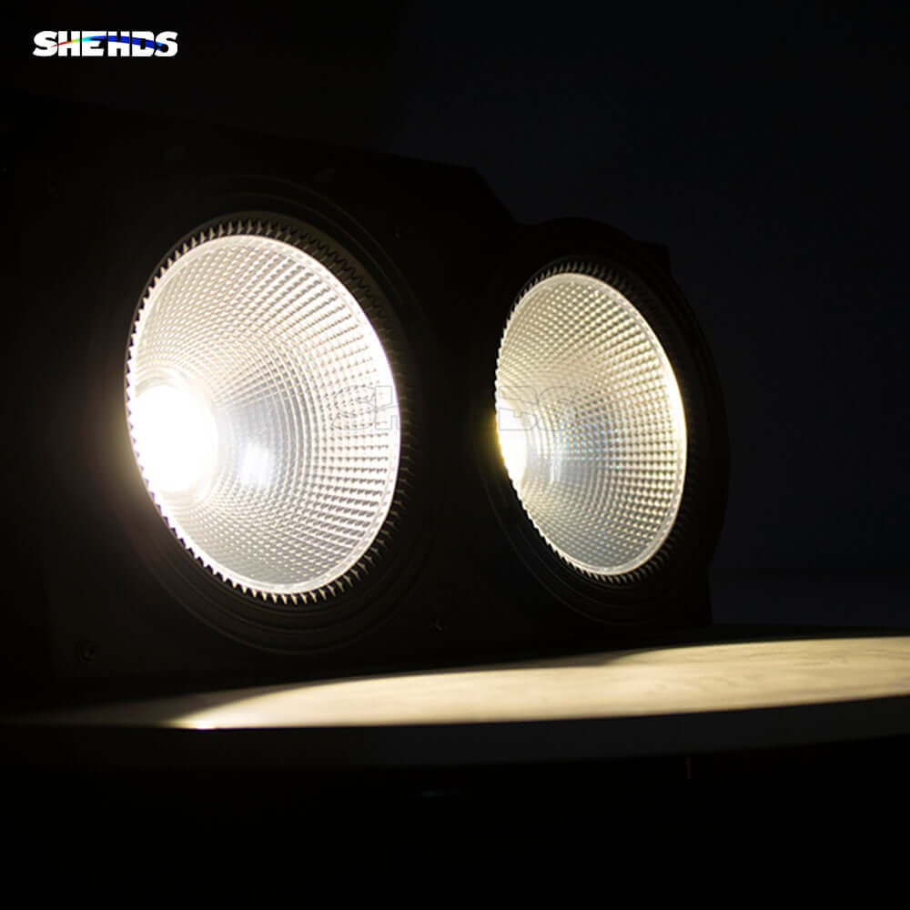 SHEHDS 2eyes 200W LED COB Blinder éclairage blanc froid et blanc chaud DJ Performance Théâtre
