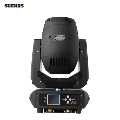 SHEHDS LED Lyres 200W Gobo Éclairage de Scène DJ Motifs multicouleurs 6/18 canaux Performance DJ Club