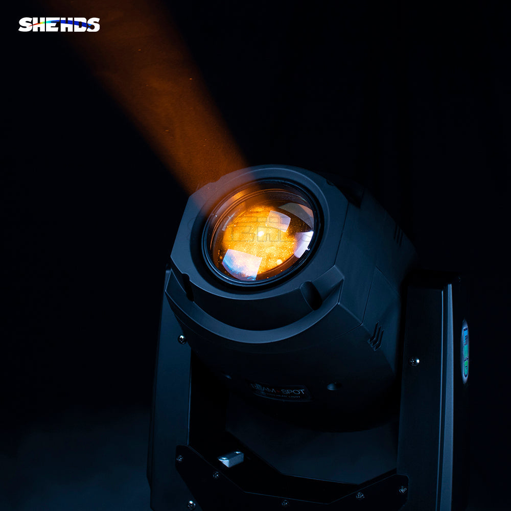 SHEHDS LED Lyres 200W Gobo Éclairage de Scène DJ Motifs multicouleurs 6/18 canaux Performance DJ Club