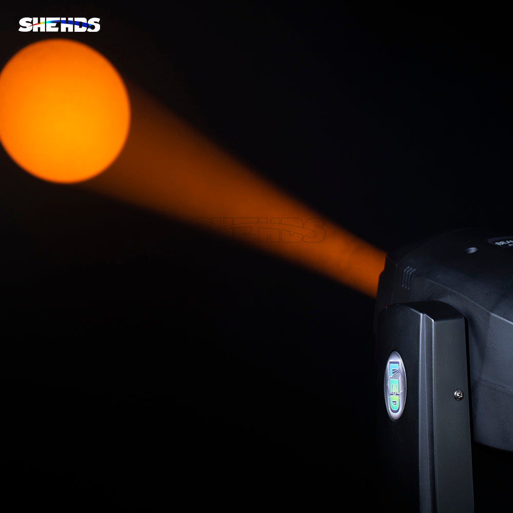 SHEHDS LED Lyres 200W Gobo Éclairage de Scène DJ Motifs multicouleurs 6/18 canaux Performance DJ Club