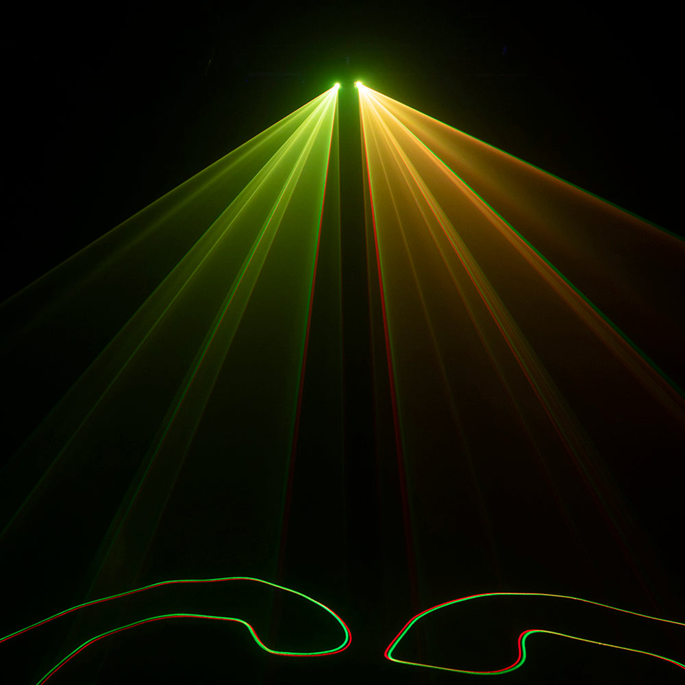 SHEHDS Laser RG&RGB Éclairage de scene Laser DMX512 à double trou DJ KTV Club