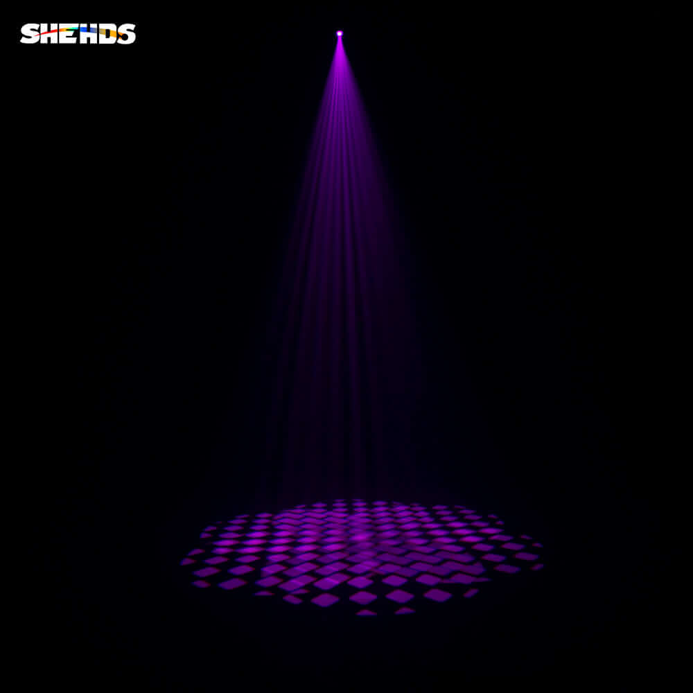 SHEHDS Lyres 6 Prisme LED Mettre en lumière 100W Gobo avec écran LCD Éclairage à effets de scene Performance DJ