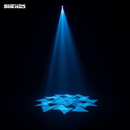 SHEHDS (6-Prisme) LED Lyres 100W Spot Gobo Éclairage de Scène Avec Anneau LED et écran LCD