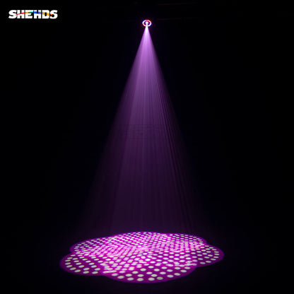 SHEHDS (6-Prisme) LED Lyres 100W Spot Gobo Éclairage de Scène Avec Anneau LED et écran LCD