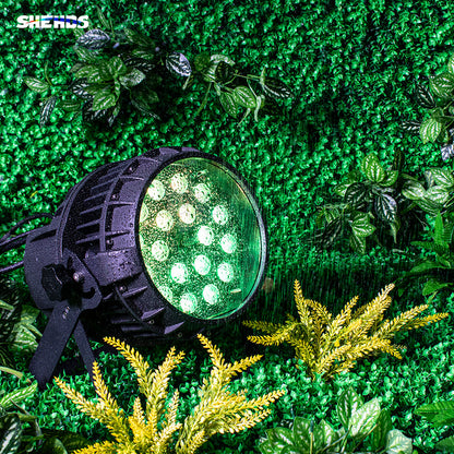 SHEHDS Projecteur LED Zoom Par étanche IP65 18x18 W 6in1 RGBWA + UV Éclairage de Scène pour extérieur Performance DJ Club