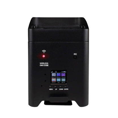 SHEHDS 6x18W 6in1 RGBAW+UV Éclairage à batterie Éclairage de Scène Télécommande sans fil KTV DJ