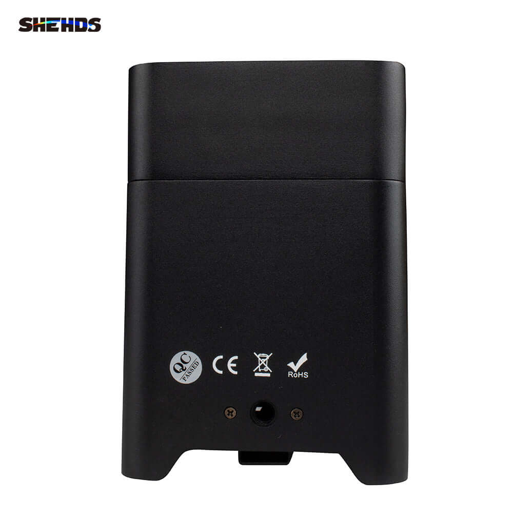 SHEHDS 6x18W 6in1 RGBAW+UV Éclairage à batterie Éclairage de Scène Télécommande sans fil KTV DJ