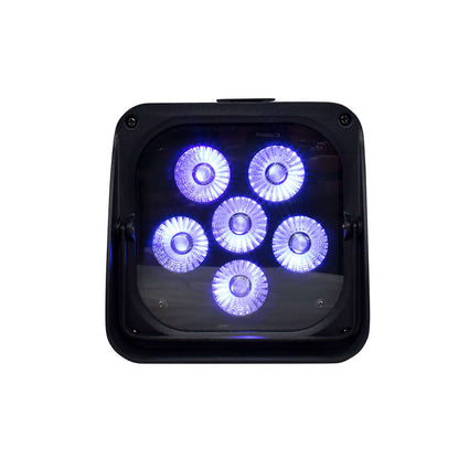 SHEHDS 6x18W 6in1 RGBAW+UV Éclairage à batterie Éclairage de Scène Télécommande sans fil KTV DJ