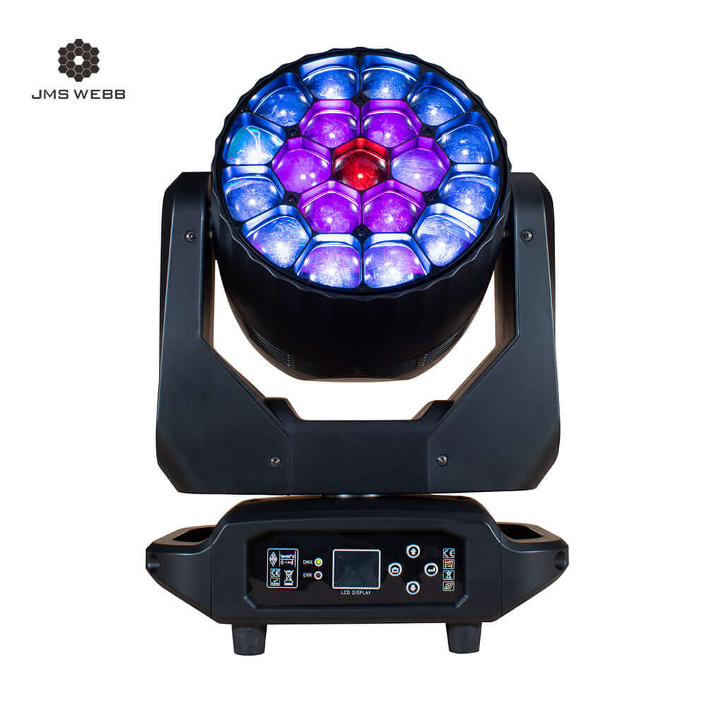 JMS WEBB Lyres LED Wash Big Bee Eye 19x20W&19x40W RGBW Éclairage de Scène Éclairage de Performance Concert Mariage Théâtre
