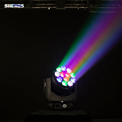 JMS WEBB Lyres LED Beam&Wash Bee Eye 12x40W RGBW Éclairage de Scène Éclairage de Performance DJ Théâtre