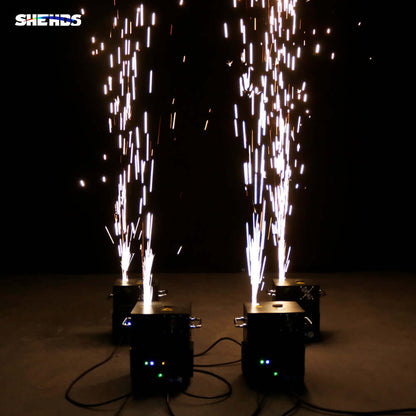 SHEHDS Nouvelle machine à étincelles sans fil 650W pour feux d'artifice, extérieur et intérieur Performance Mariage