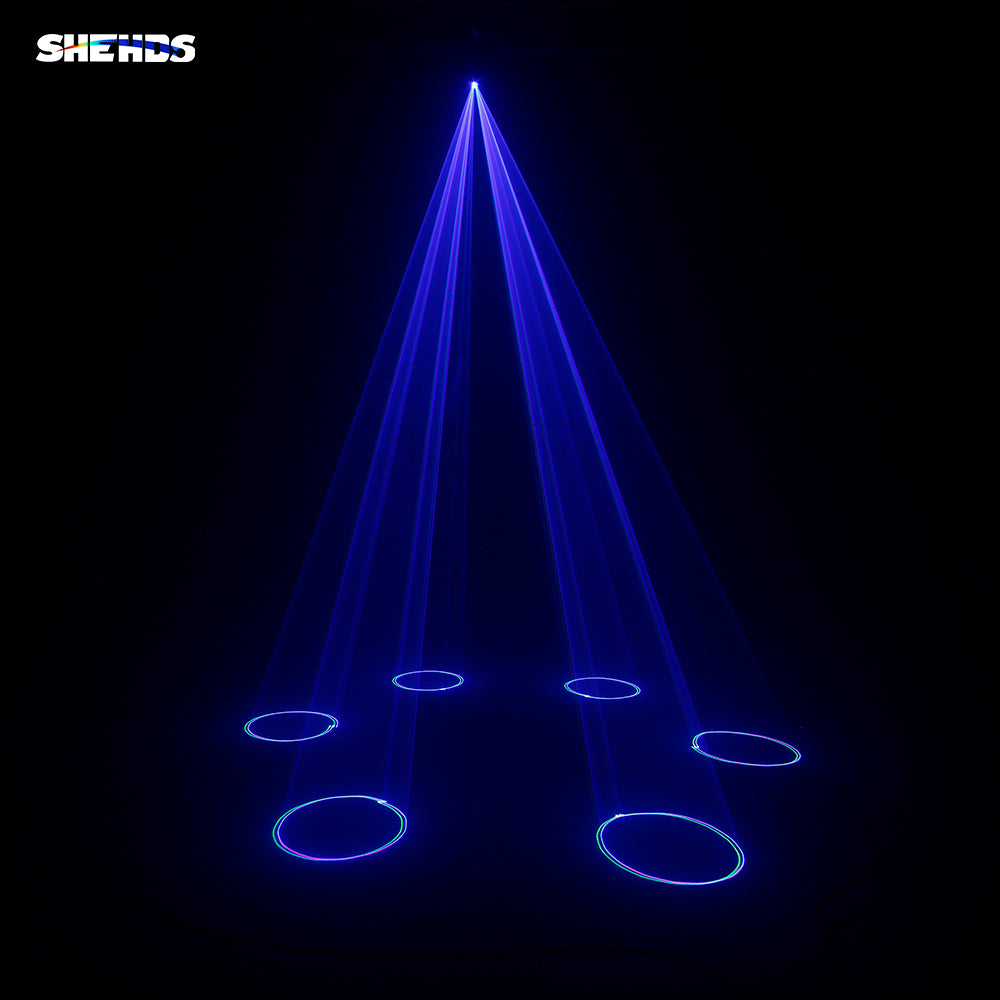 SHEHDS Éclairage Laser étanche 3W RGB avec motif de balayage et animation Performance DJ Club Mariage