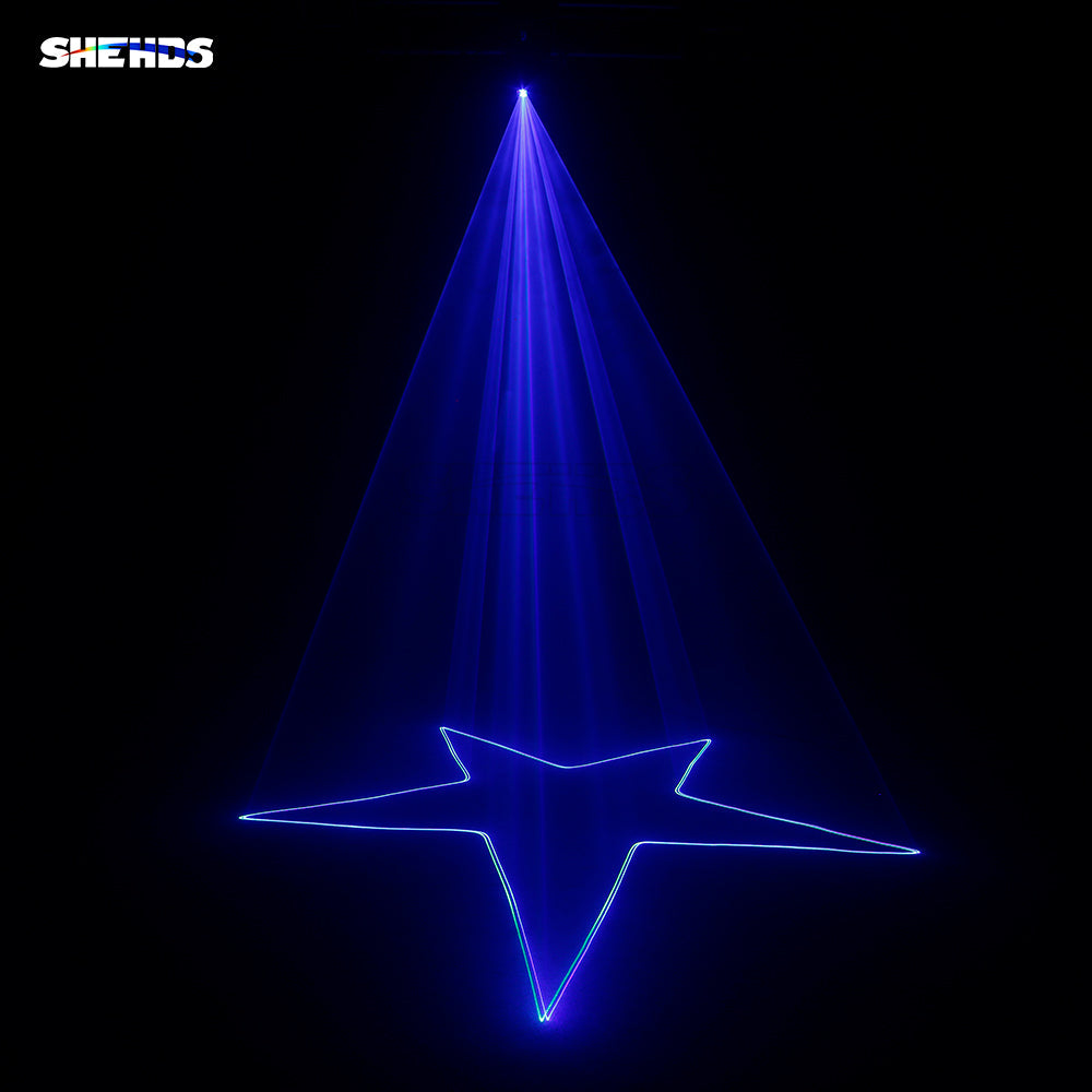SHEHDS Éclairage Laser étanche 3W RGB avec motif de balayage et animation Performance DJ Club Mariage