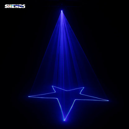 SHEHDS Éclairage Laser étanche 3W RGB avec motif de balayage et animation Performance DJ Club Mariage