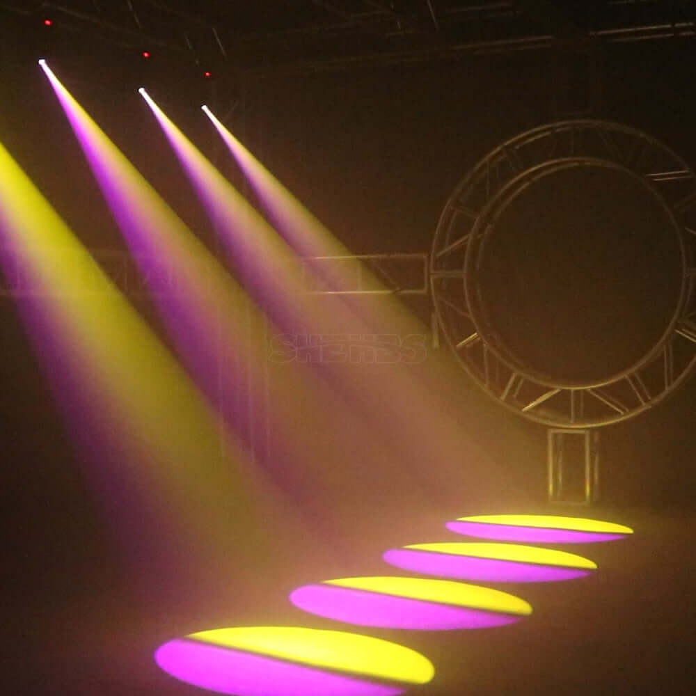 SHEHDS Projecteur LED  80W Lyres avec 3 prismes et gobo Équipement DJ Performance Club