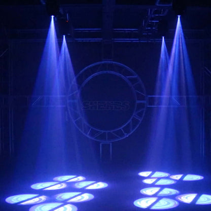 SHEHDS Projecteur LED  80W Lyres avec 3 prismes et gobo Équipement DJ Performance Club