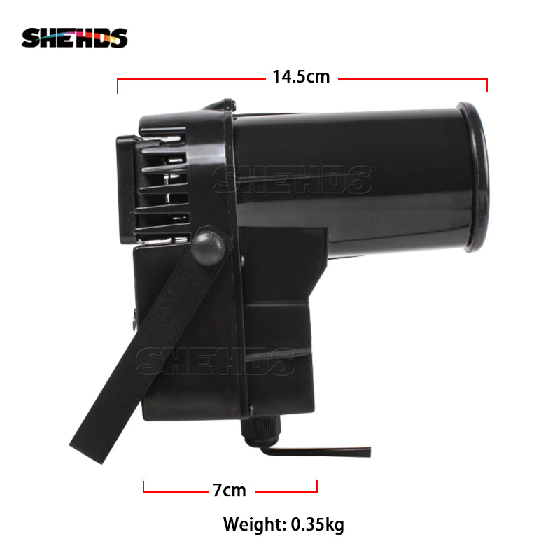 SHEHDS Mini Projecteur LED 10W Éclairage de Scène Avec DMX512 Éclairage DJ