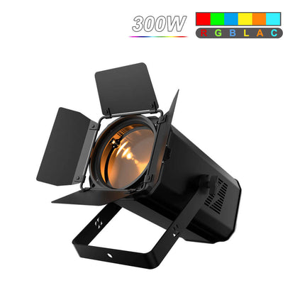 SHEHDS App Control 200W/300W COB Par Light with Barndoor Spot Zoom Stage Light – alternate product view