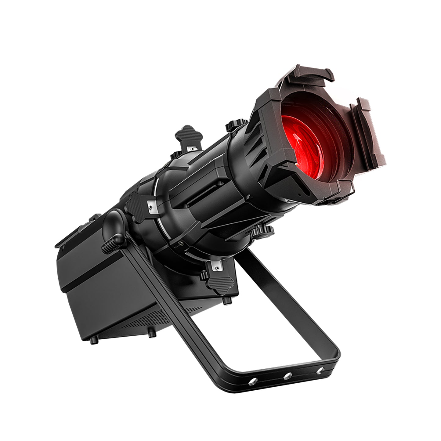 Projecteur à profil à foyer fixe LED LEKO 250W/350W - RGBWAUV/RGBLAC/RGBW/RGBL/Blanc chaud + Blanc froid | Grilles à lamelles manuelles à quatre feuilles