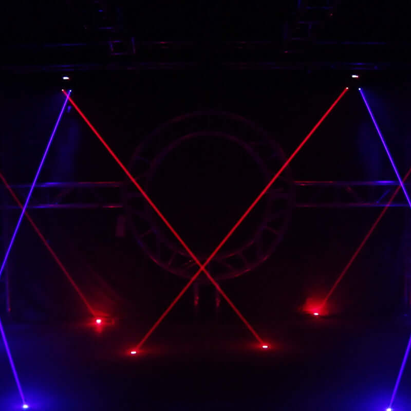 SHEHDS Éclairage Laser Moving Head 3000mW RGB&RGB 3in1 DMX Éclairage du scanner Performance DJ Club