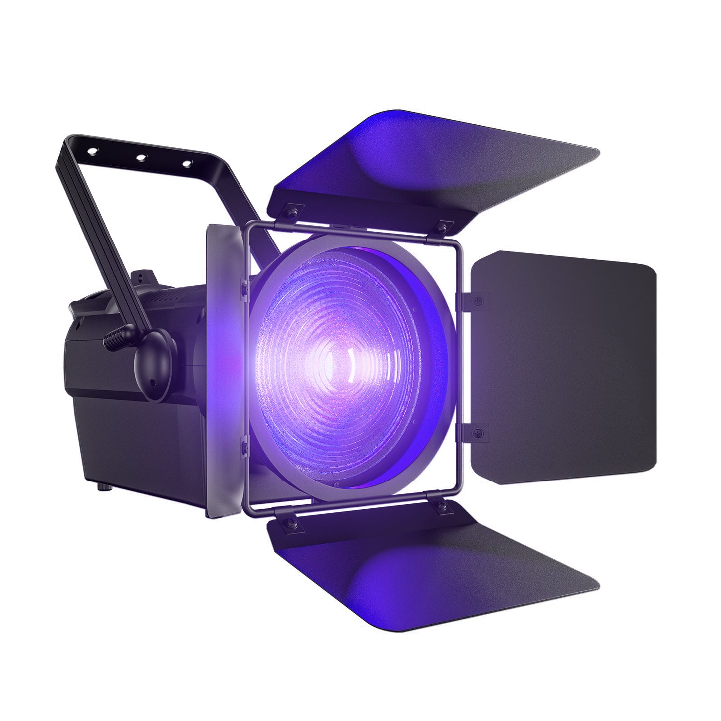 SHEHDS Projecteur Fresnel LED 250W/350W RGBWAUV/RGBLAC/RGBW/RGBL/Blanc Chaud+Froid pour Théâtre, Scène, Spectacle, Concerts