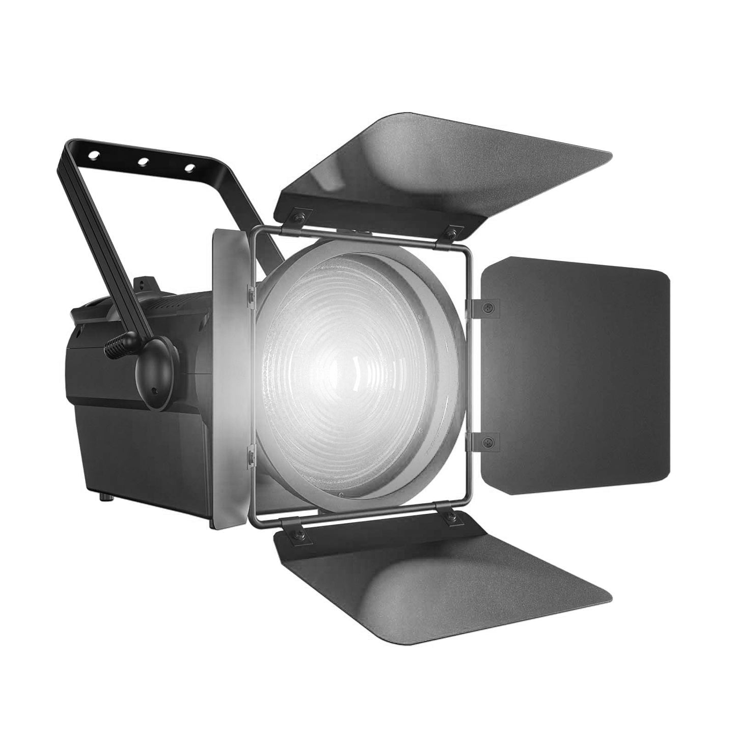 SHEHDS Projecteur Fresnel LED 250W/350W RGBWAUV/RGBLAC/RGBW/RGBL/Blanc Chaud+Froid pour Théâtre, Scène, Spectacle, Concerts