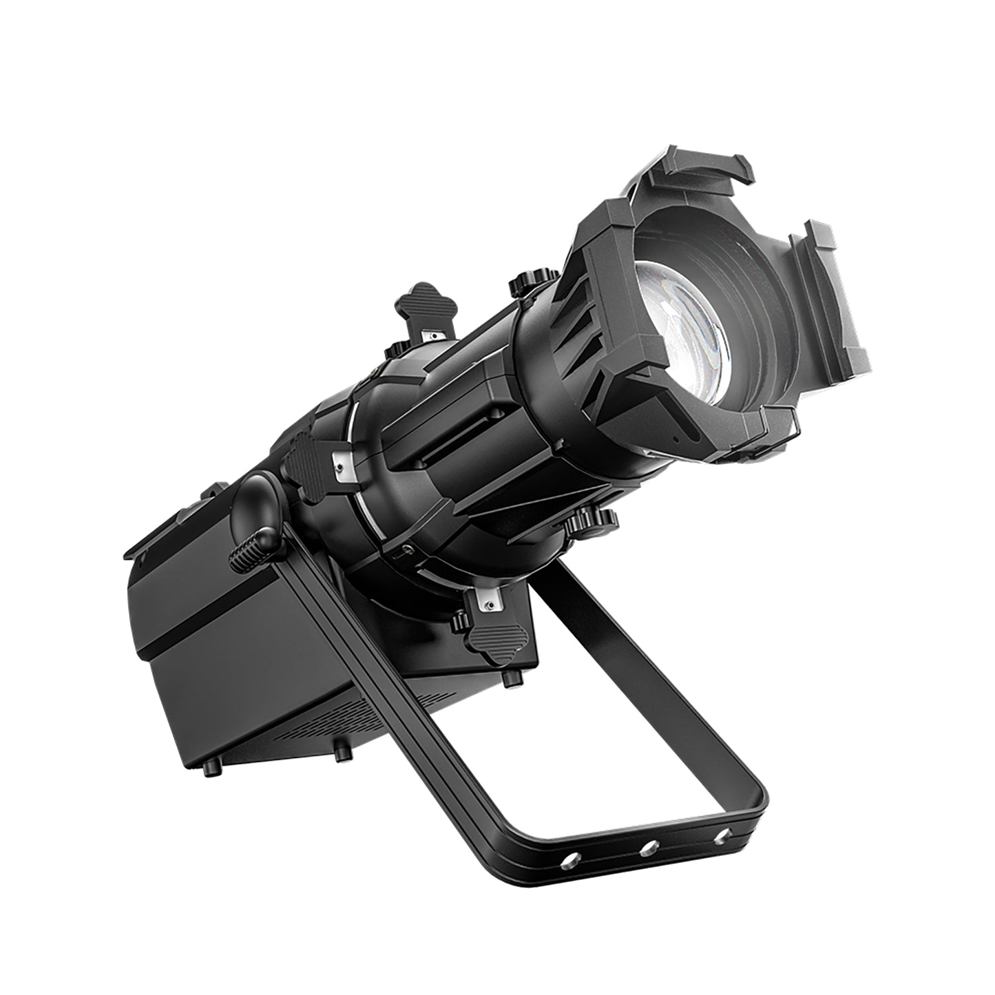 Projecteur à profil à foyer fixe LED LEKO 250W/350W - RGBWAUV/RGBLAC/RGBW/RGBL/Blanc chaud + Blanc froid | Grilles à lamelles manuelles à quatre feuilles