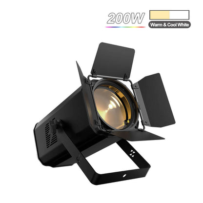 SHEHDS App Control 200W/300W COB Par Light with Barndoor Spot Zoom Stage Light – alternate product view